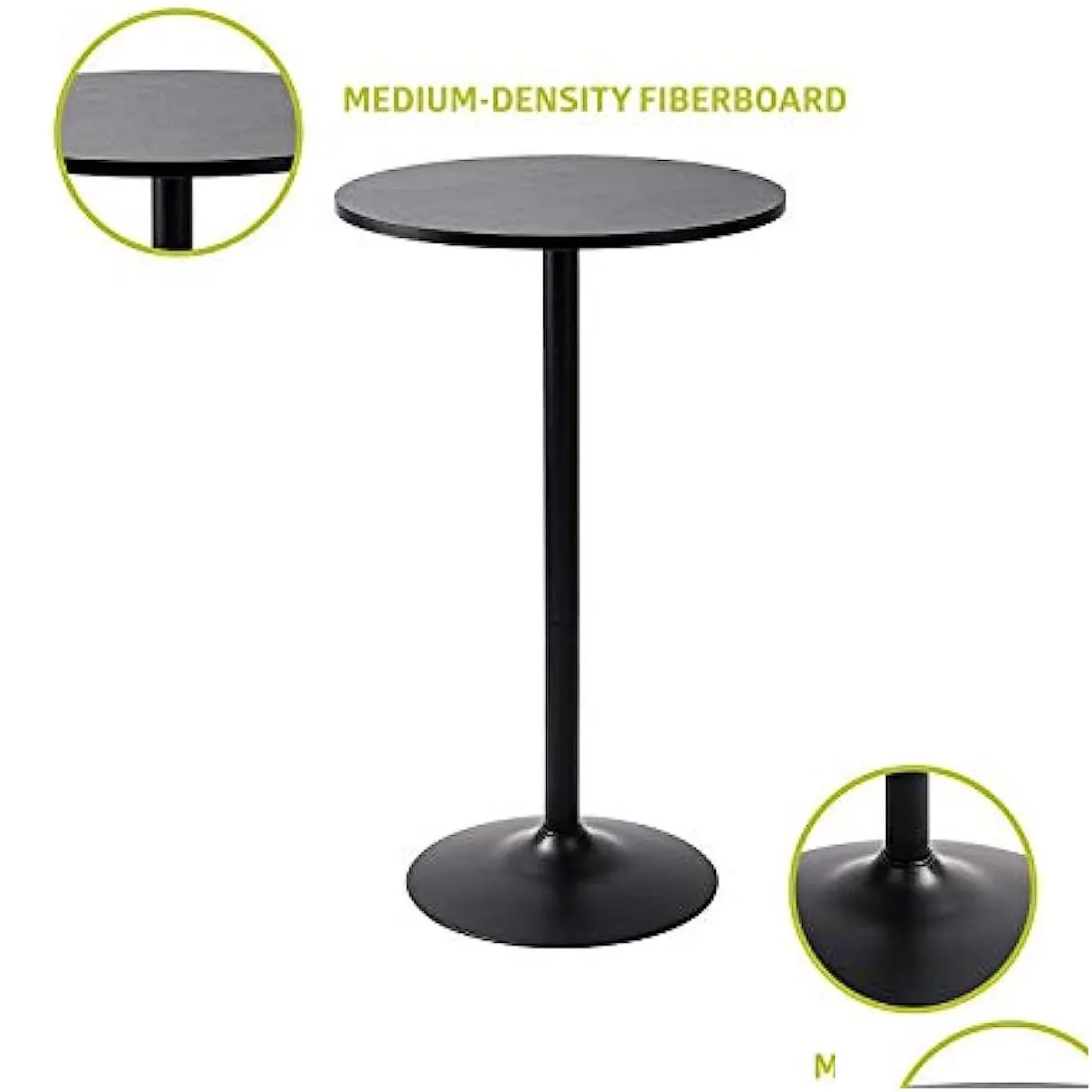 Camp Furniture Pearington Round Cocktail Bistro High Table With Black Top And Base 1 Pack Drop Delivery Sports Outdoors Camping Hiking Dhmfg