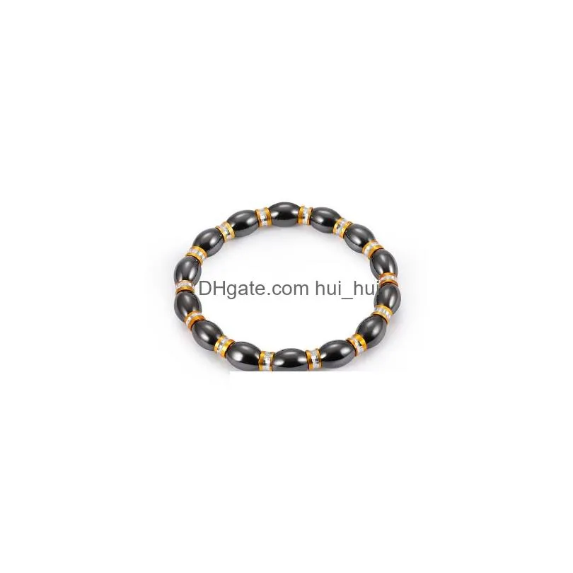rainbow black magnetic hematite beaded strands bracelet beads power healthy bracelets fashion jewelry will and sandy
