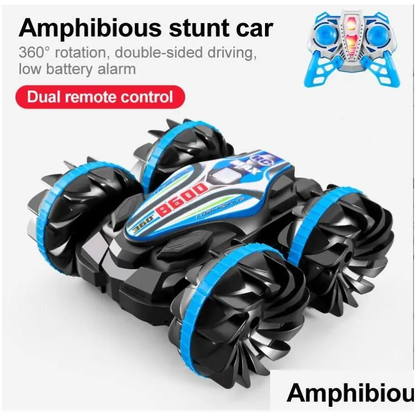 wholesale of remote-controlled amphibious and amphibious childrens deformation remote-controlled mother and baby toys for four-wheel drive off-road vehicle