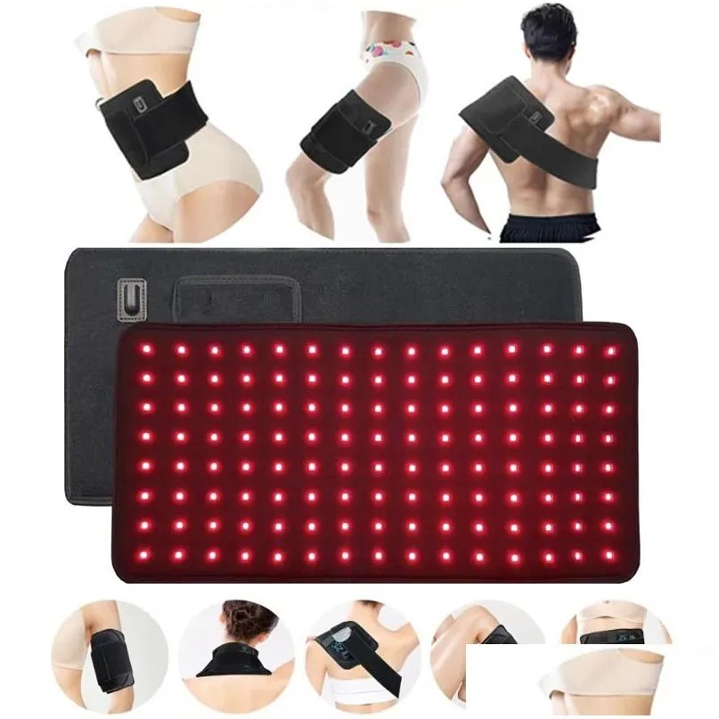 Face Massager Face Masr Est 660Nm /850Nm Therapy Belt Led Red Light Infrared Body Wrap Mas Pad Beauty Health Waist Shaper Period Pain Dhloh