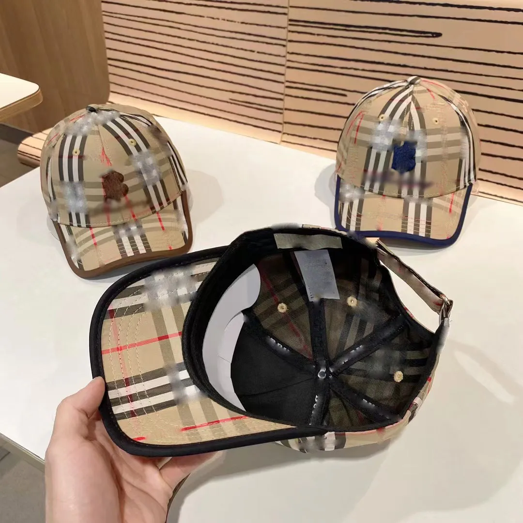 Designer baseball cap casquette striped printed brand adjustable fashion city walk street beach party hats sports simple.