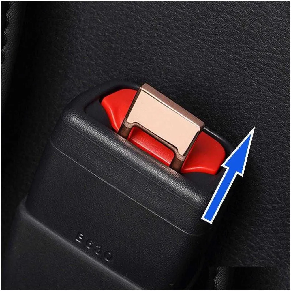 Car Other Auto Electronics Den Seat Belt Buckle Clip Safety Thickened Plug Accessories Drop Delivery Automobiles Motorcycles Auto Elec Dhjkx
