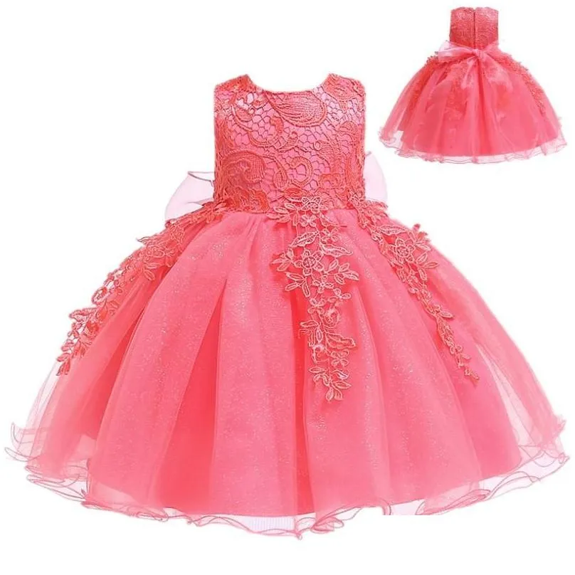 Girl`S Dresses Girls Dresses Lace Baby Girl Dress Birthday Vestido Party Princess Christmas Wear Dressgirls Drop Delivery Baby, Kids M Dhylf