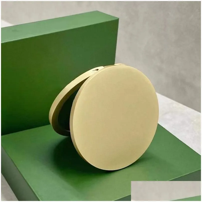 Compact Mirrors 50Off Esigned Make Up Mirror Portable Female Folding Mirrors Present For Friends Classic With Hand Gift Box L214280102 Dhuai