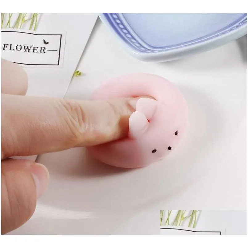 wholesal slow rising jumbo toy bun toys animals cute kawaii squeeze cartoon toy mini squishies cat squishiy fashion rare animal