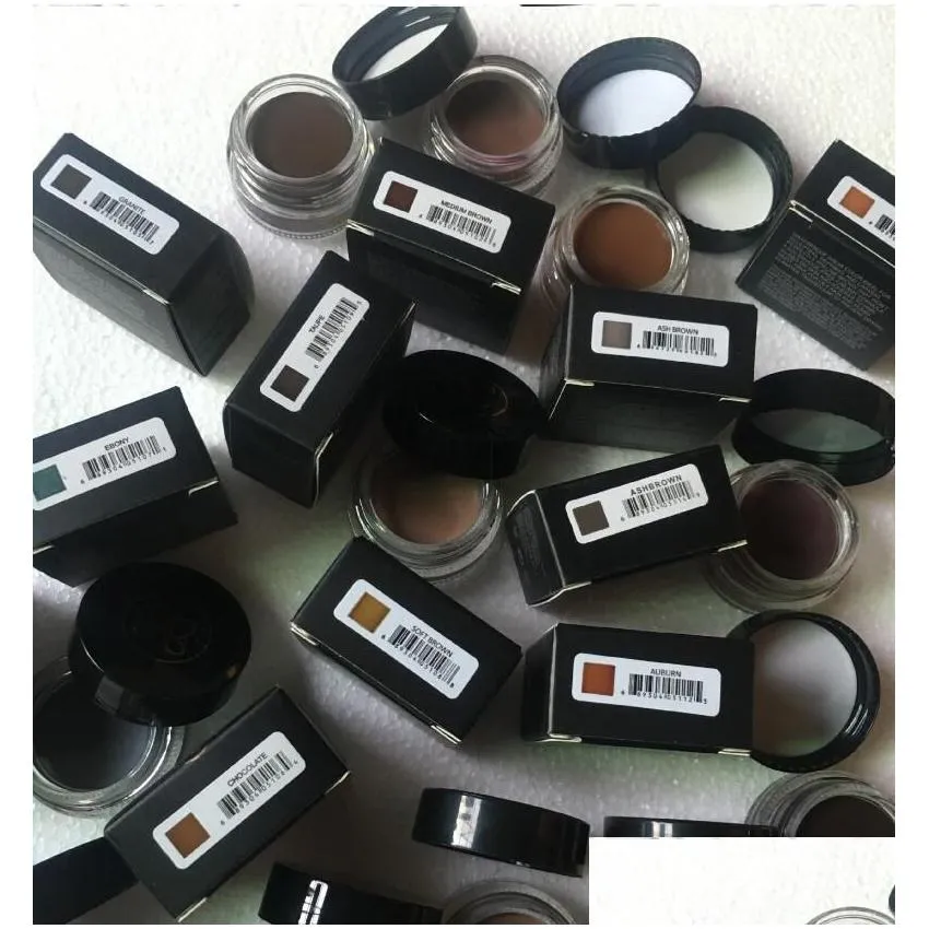 brand waterproof eyebrow with eye brush enhancers eyebrow gel eyebrow cream makeup brown full size 11colors 4g 0.14oz drop 