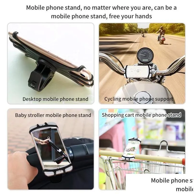 Stroller Parts & Accessories Stroller Parts Accessories Baby 360 Rotatable Mobile Phone Holder Rack Pram Cart For Gps Device Drop Deli Dhred