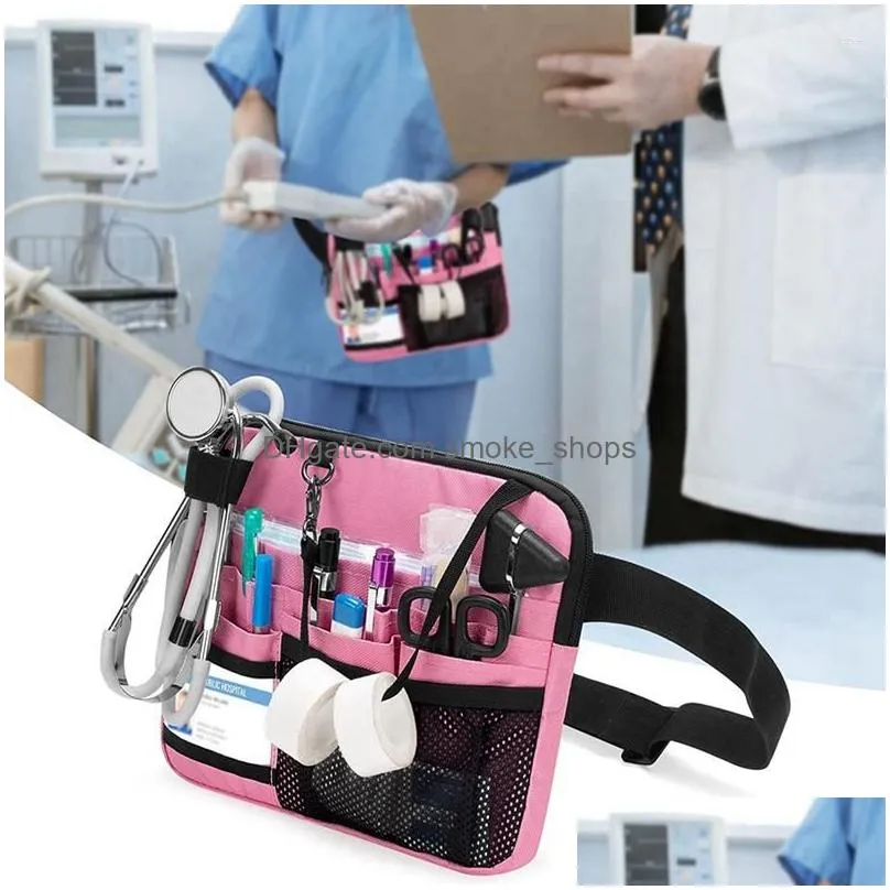 Storage Bags Pack Waist Pouch Tool Belt With Tape Holder For Stethoscopes Drop Delivery Home Garden Housekee Organization Dho4U