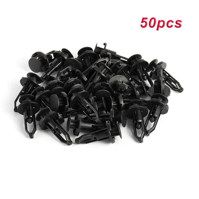 Other Interior Accessories New 50Pcs 9Mm Car Fender Fastener Clips Bumper Rivet Retainer Fixed Clamps For Prado Corolla Rav4 Decoratio Dhpja