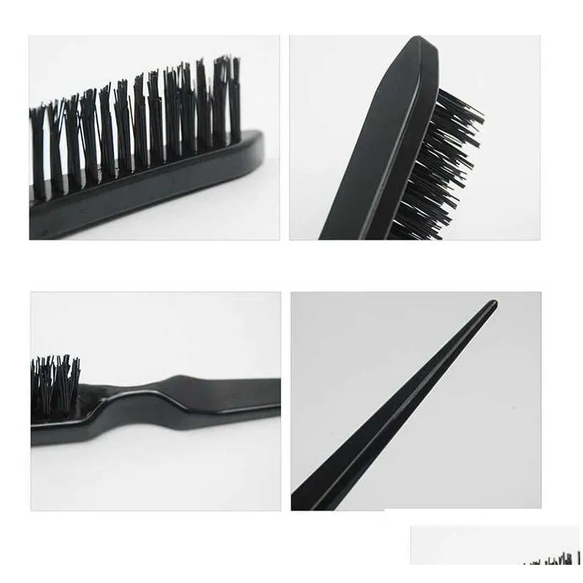 Hair Brushes Professional Hair Brushes Comb Teasing Back Combing Brush Slim Line Styling Tools 6 Colors Drop Delivery Hair Products Ha Dhdtw