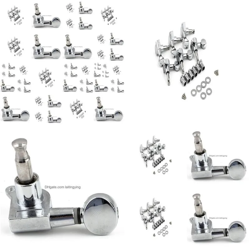 6r right 6l left 3l3r string tuning pegs tuners tuner chrome inline guitar machine head 6r right3133219