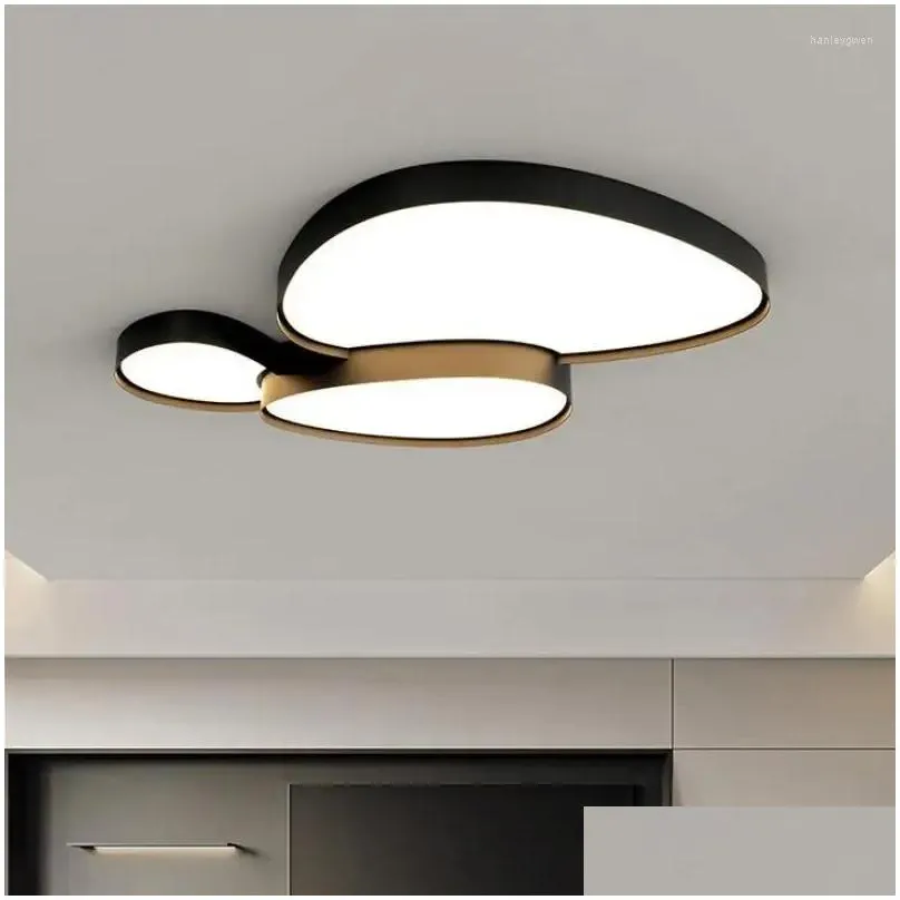 Ceiling Lights Living Room Cloud Lamp Modern Led Chandeliers For Dining Bedroom Simple Home Decoration Drop Delivery Lighting Indoor Dhjg3