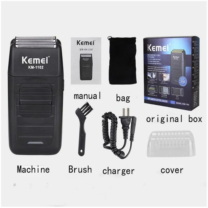 Electric Shavers Kemei Electric Razor Shaver Face Care Mtifunctionelectric Men Barber Trimmer Rechargeable 5 Drop Delivery Health Beau Dhapl