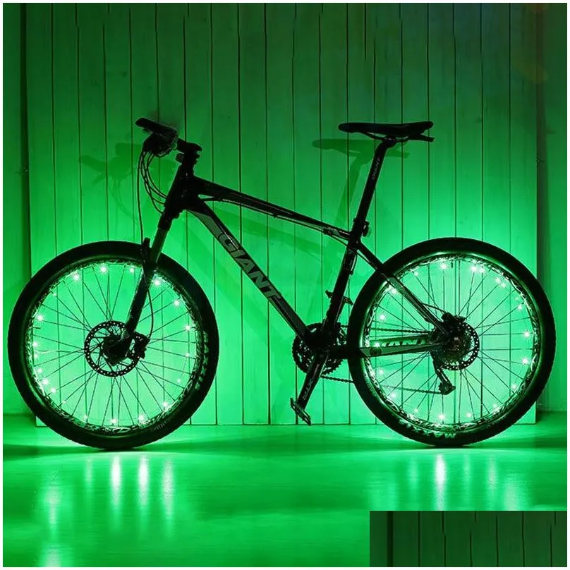 Other Lights & Lighting Brelong New Led Bicycle Wheel Light Wheels Spoke Lights Decorative Lighting Aaa Battery Powered 1 Pcs Drop Del Dh9Wh