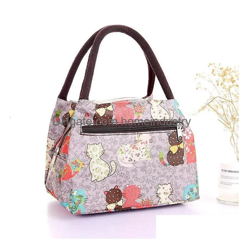 Lunch Bags Bag Women Men Cooler Thermal Storage Ice Pack Tote Students Bento Adts Picnic Food Handbag Portable Box Work 230828 Drop D Dhy0N