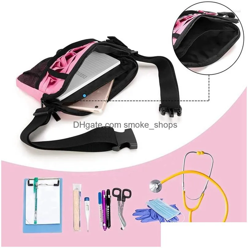 Storage Bags Pack Waist Pouch Tool Belt With Tape Holder For Stethoscopes Drop Delivery Home Garden Housekee Organization Dho4U