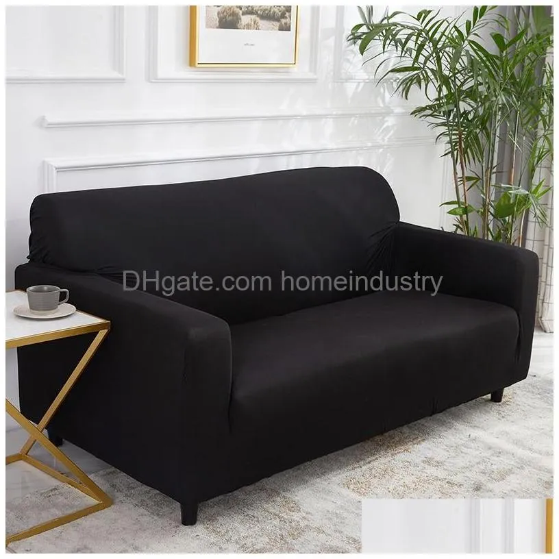 Chair Covers Vip Link Plain Solid Sofa Er Elastic Ers For Living Room Chair Couch 220513 Drop Delivery Home Garden Home Textiles Chair Dhle4