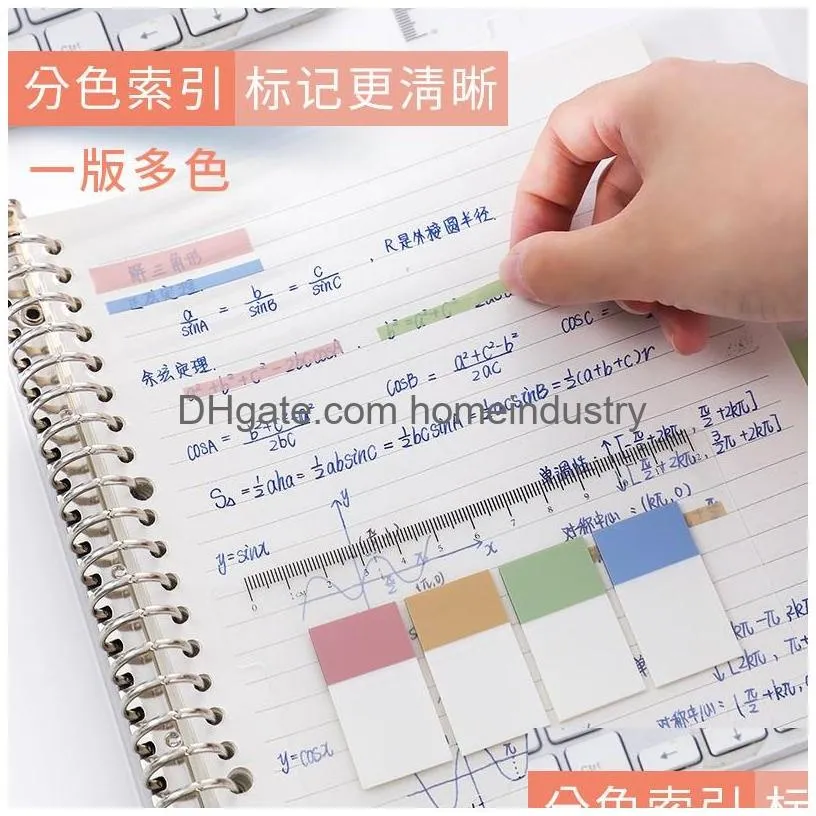 Notes Wholesale Colorf Creative Sticky Notes Pad Combination Selfadhesive Memo Scrapbooking Diary School Office Accessories Stationery Dhnx5