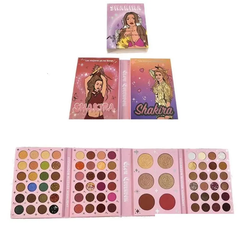 Eye Shadow Tramo Same Style Professional Glitter Bright S Quinnss Makeup Colorf Eyeshadow Palette 230808 Drop Delivery Dhoai