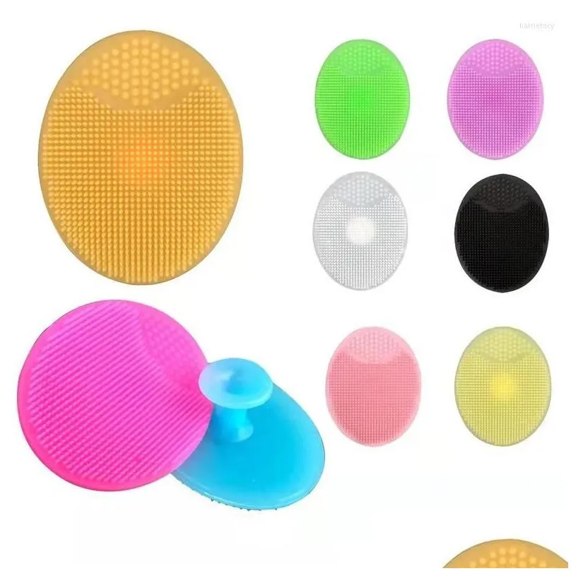 Sponges, Applicators & Cotton Makeup Sponges 5Pcs Sile Face Cleansing Brush Facial Deep Pore Skin Care Scrub Cleanser Tool Mini Beauty Dhg2X