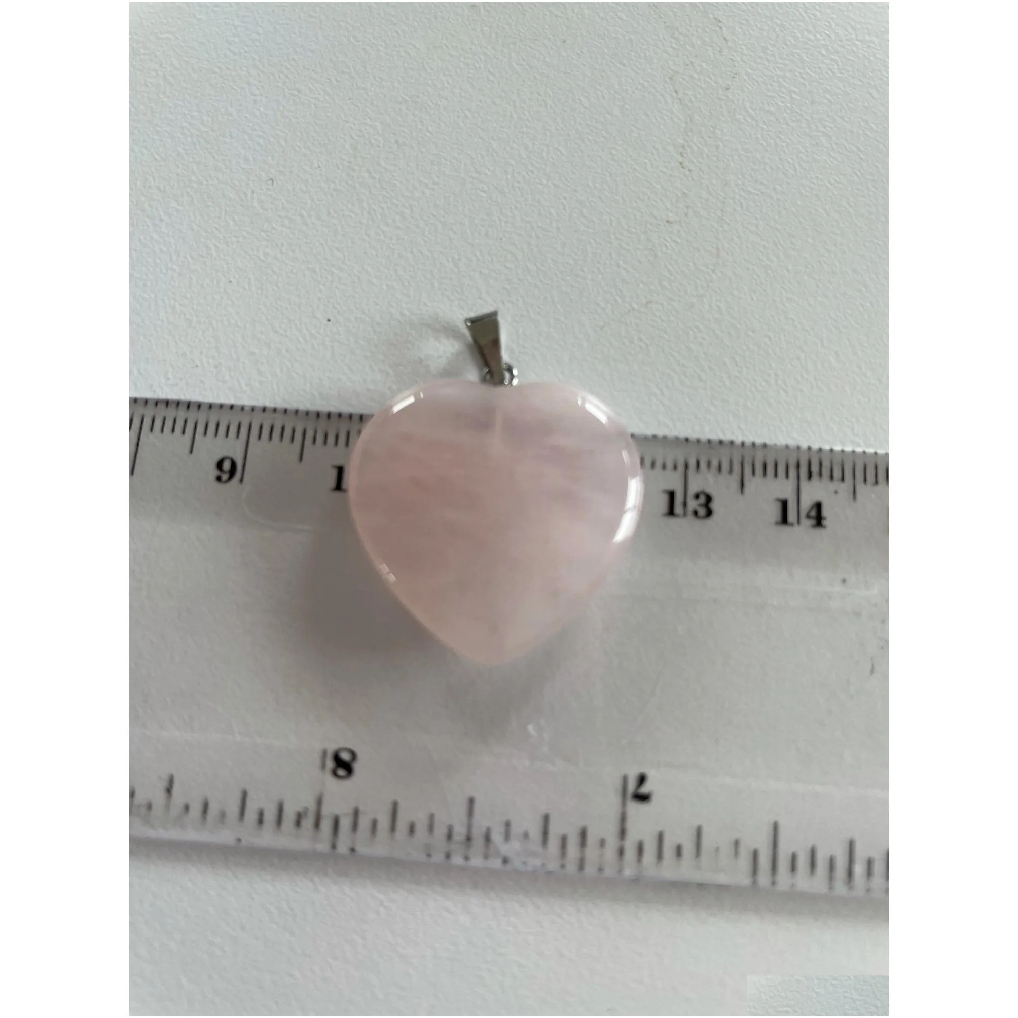 Charms Rose Quartz Heart Natural Stone Charms Chakra Healing Pendant Diy Necklace Earrings Jewelry Making Drop Delivery Jewelry Jewelr Dhmvj