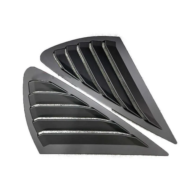 Other Interior Accessories New For Ford Focus Mk2 2005-2013 Hatchback 4D Carbon Fiber Car Rear Window Blinds Side Tuyere Louvers Vent Dhmkx