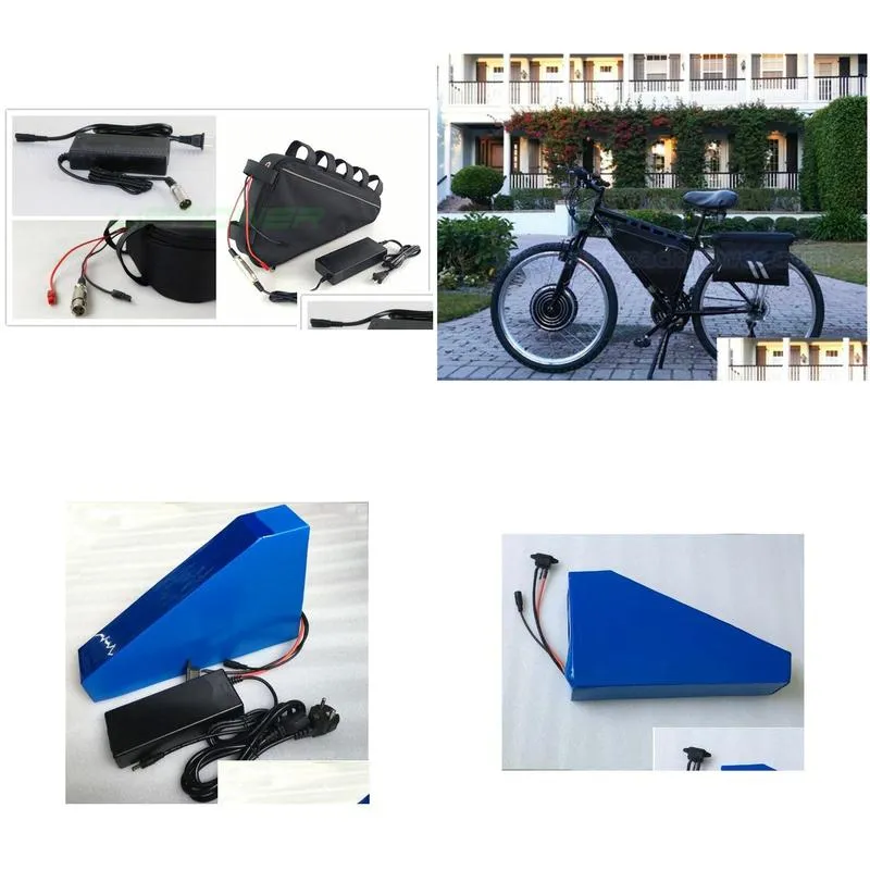 Batteries Tax 14S Triangle 51.8V 20Ah Electric Bicycle Battery 48V 1000W Lithium 52V E-Bike With 30A Bmsaddcharger Drop Delivery Elect Dhazn