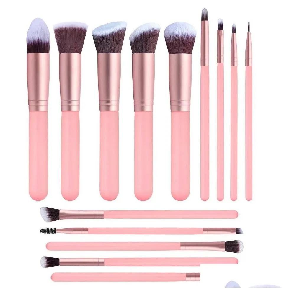 14 makeup brush sets of foundation brush brush brushing makeup tools many styles choose support custom logo
