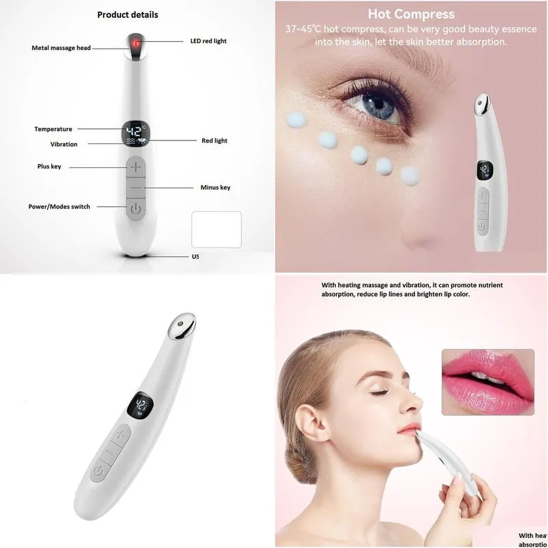 Face Care Devices Eye Masr Electric Anti Wrinkle Eyes Mass Device Usb Instrument Vibration Remove Relieve Household Skin Drop Deliver Dhkqb
