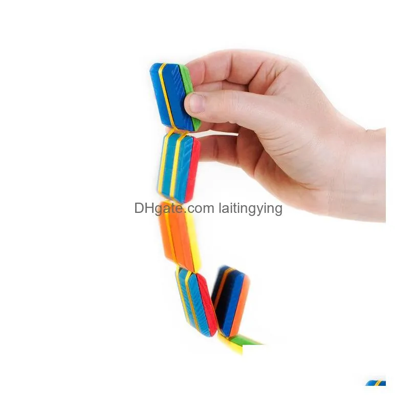 2021 flipo flip colorful flap ladder change visual illusion novelty decompression childrens fidget toy gift