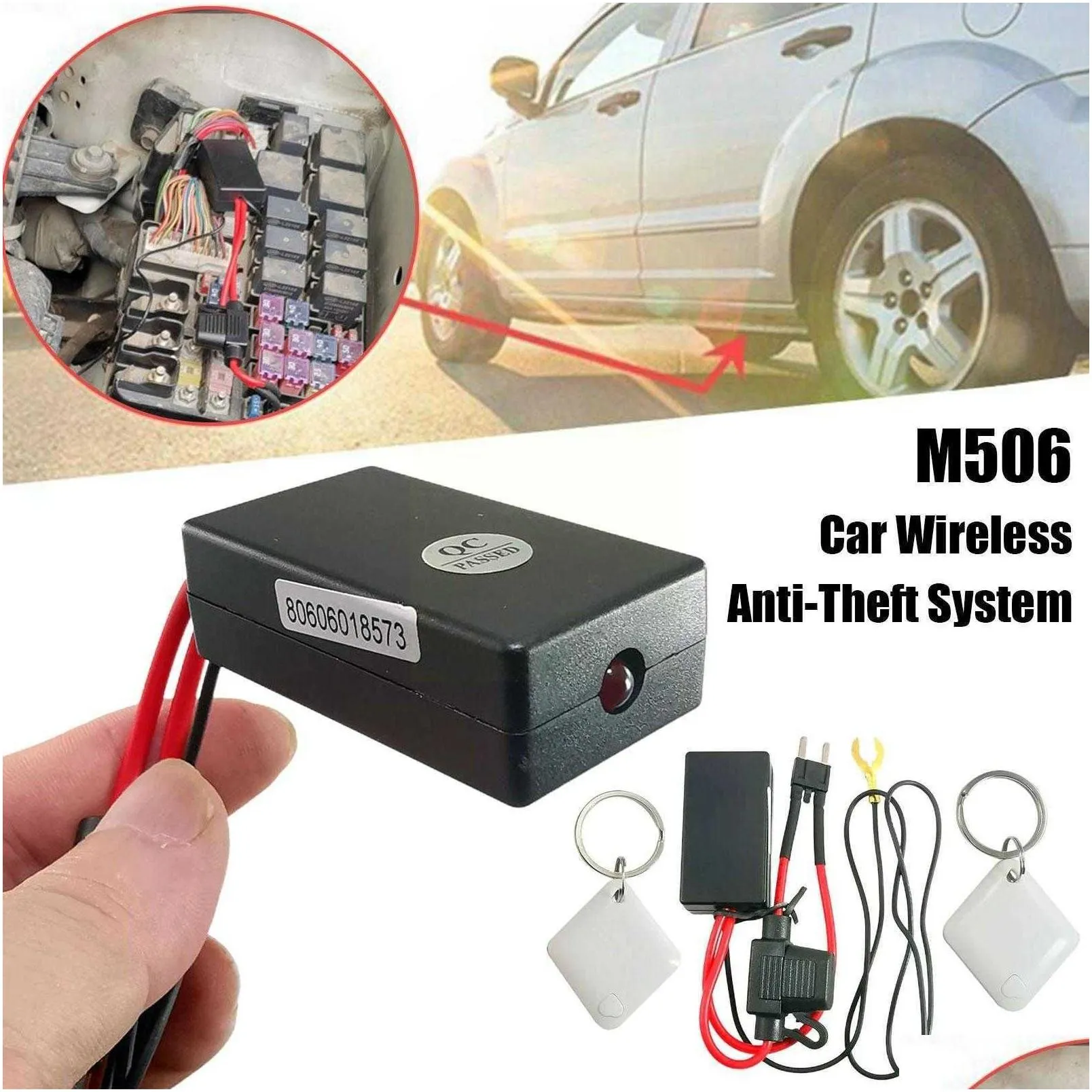 Car Other Auto Electronics New Immobilizer System -Sensing Wireless Intelligent Cut Alarm Anti-Theft Lock Too Circuit Engine Off D S0R Dhrku