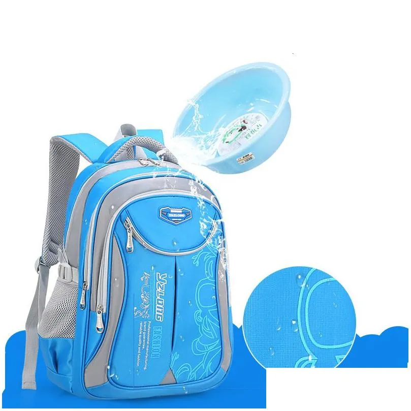 Backpacks Backpack School Childrens Youth Boy Girl Large Capacity Waterproof Book Mochila Escolar Drop Delivery Dhmtv