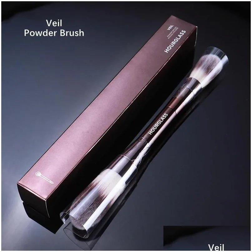 Makeup Brushes Hourglass Makeup Brushes No1 2 3 4 5 7 8 9 10 11 Vanish Veil Ambient Doubleended Powder Foundation Cosmetics Brush Tool Dhnlw