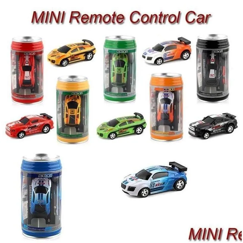 electric/rc car rc car creative coke can mini remote control cars collection radio controlled vehicle toy for boys kids gift in radom