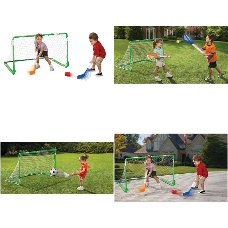 Outdoor Games & Activities Easy Score Soccer Hockey And Lacrosse Set Drop Delivery Sports Outdoors Leisure Sports Games Dhcgg