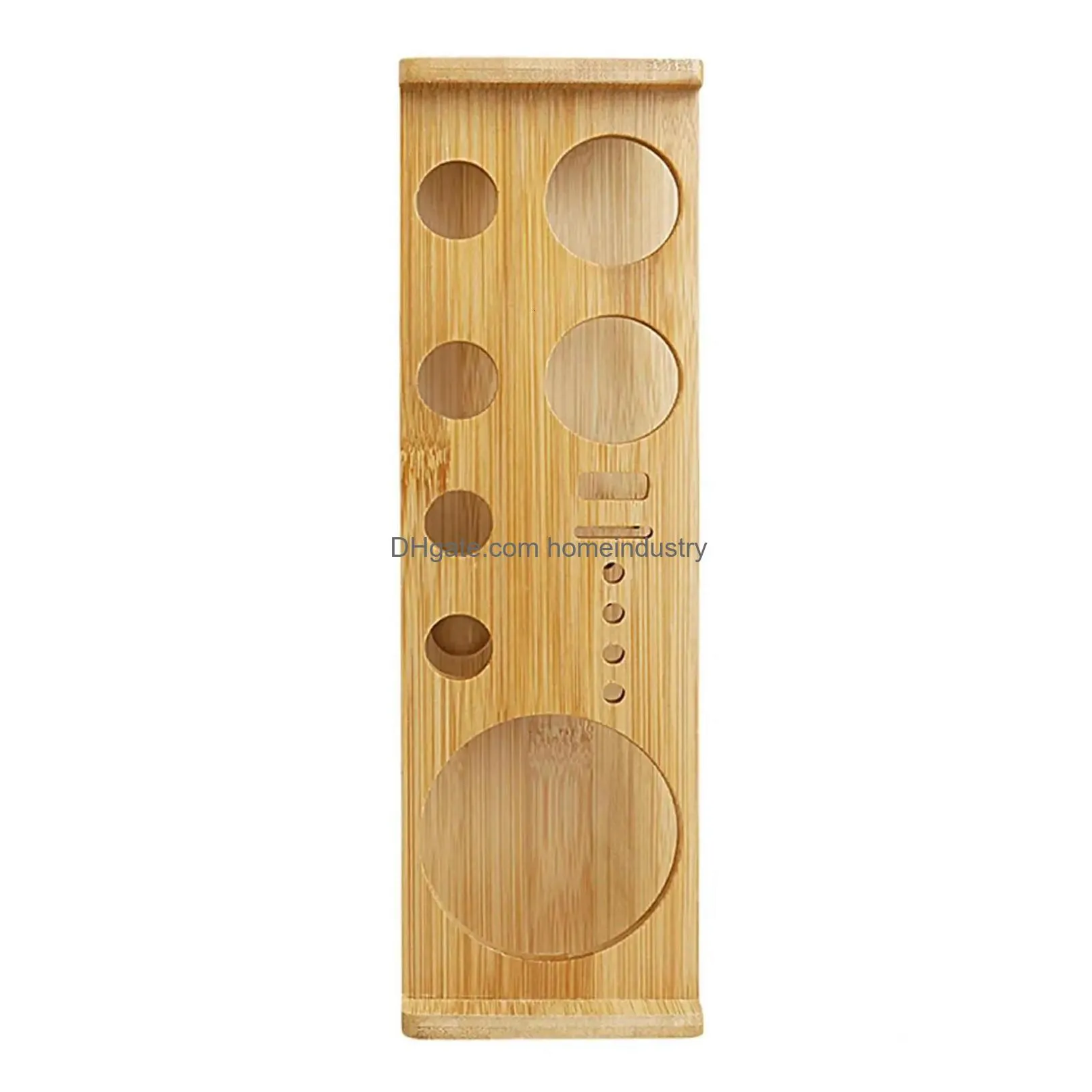 Bar Tools Cocktail Bartending Set Wooden Stand Mtifunction Display Barware Drinkware Shaker For Home 231216 Drop Delivery Dhw9E