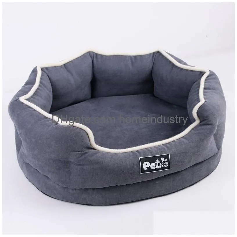 Dog Houses & Kennels Accessories Memory Foam Dog Bed For Small Large Dogs Winter Warm House Soft Detachable Pet Sofa Breathable All Se Dhl1N