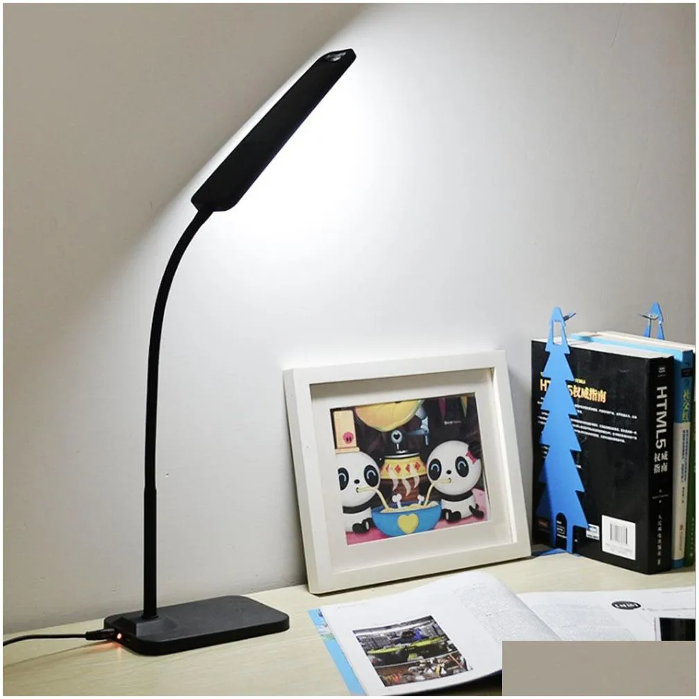 Table Lamps Brelong Led Table Lamp Dimming Study Reading Usb Output Charging Eye Protection Night Light Drop Delivery Lights Lighting Dheyj