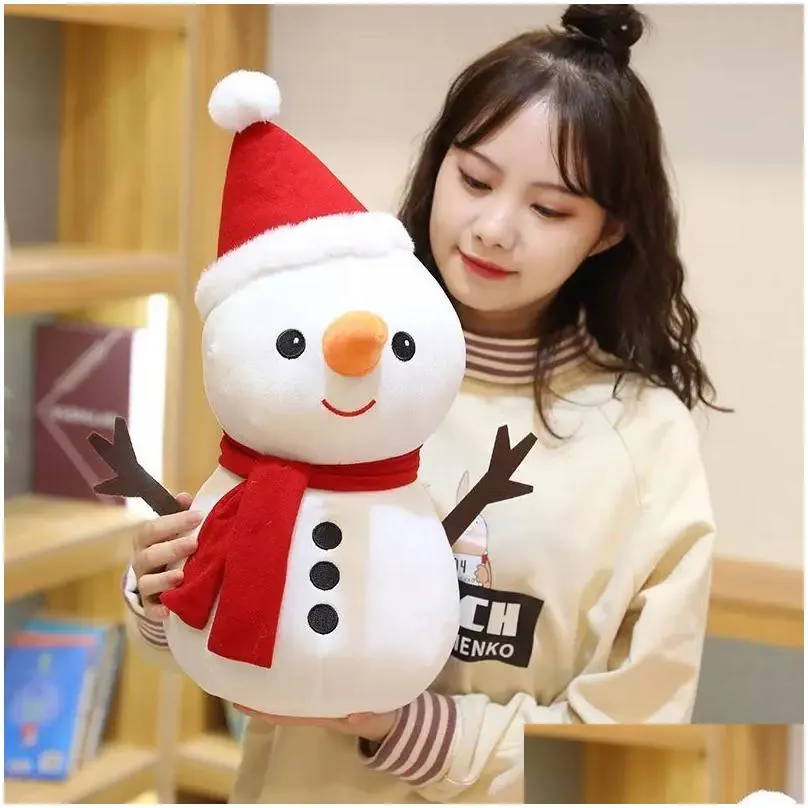 Christmas Decorations Christmas Party P Toy Cute Little Deer Doll Valentines Day Angel Dolls Slee Pillow Soft Stuffed Animals Soothing Dhhix