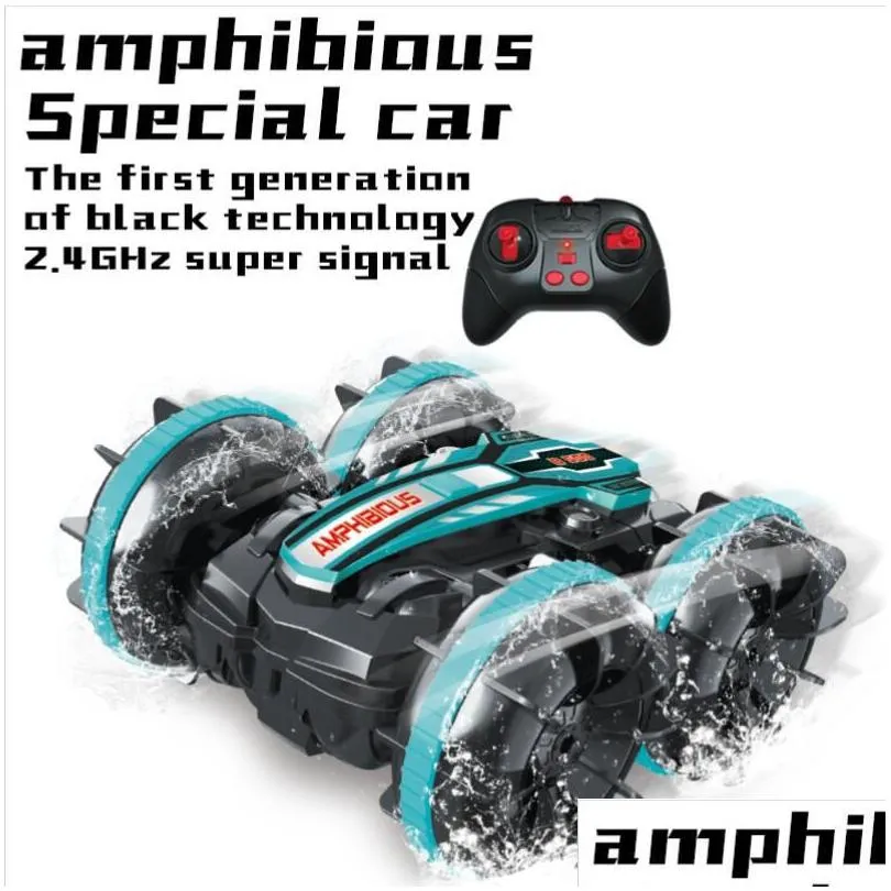 wholesale of remote-controlled amphibious and amphibious childrens deformation remote-controlled mother and baby toys for four-wheel drive off-road vehicle