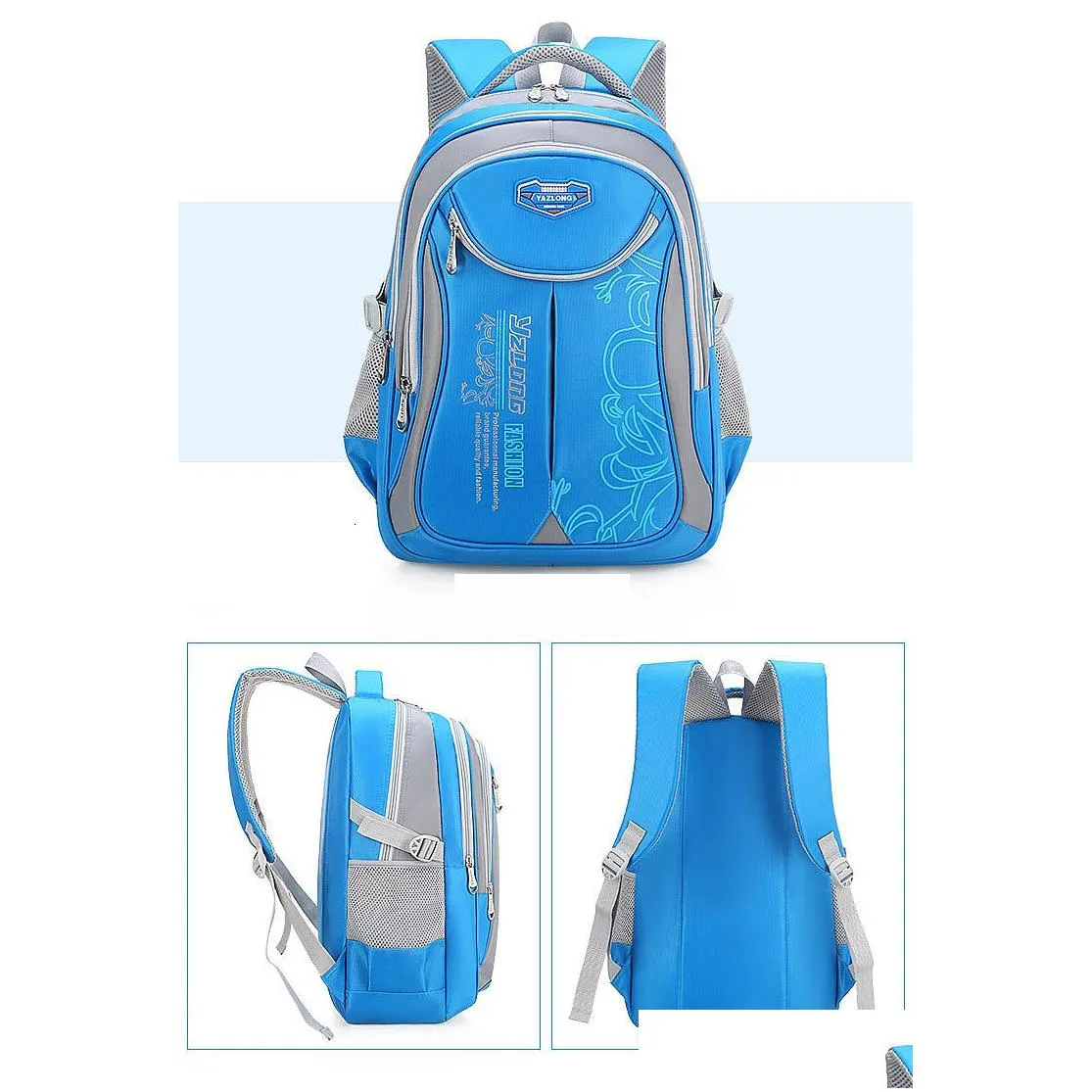Backpacks Backpack School Childrens Youth Boy Girl Large Capacity Waterproof Book Mochila Escolar Drop Delivery Dhmtv