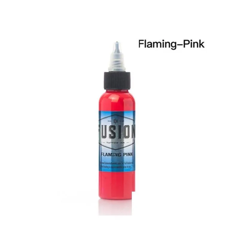 Tattoo Inks New Fusion 16 Color Tattoo Ink Set Pigment Permanent Supplies 30Ml Drop Delivery Health Beauty Tattoos Body Art Dhsbs
