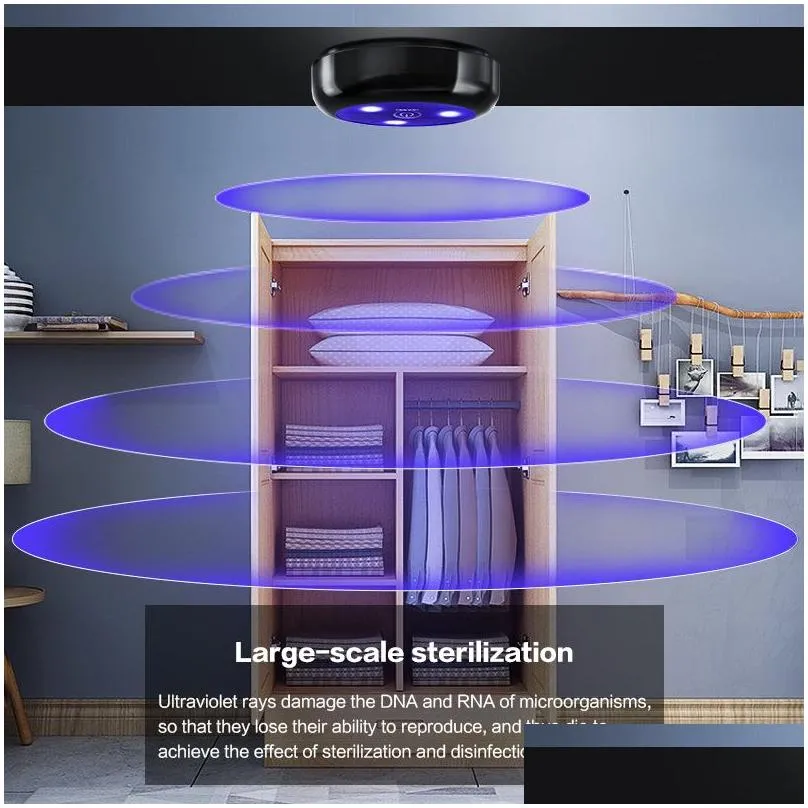 Uv Lights Portable Home Toilet Travel Handheld Lamp Traviolet Light Tubes Uvc Sterilizer Blacklight Led Uv Germicidal Disinfection Dro Dhxp1