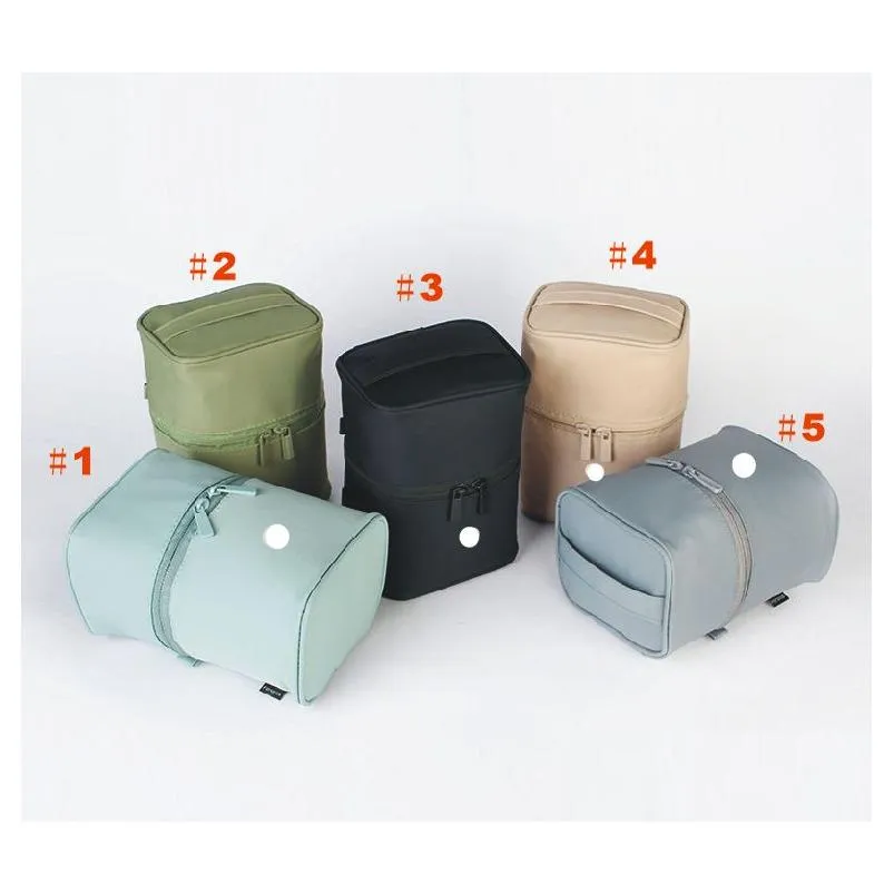Outdoor Bags Ll Mtifunctional Storage Makeup Bag Portable Travel Cylinder Hand Wash Five Color Folding Cosmetic Bags Drop Delivery Spo Dhydq