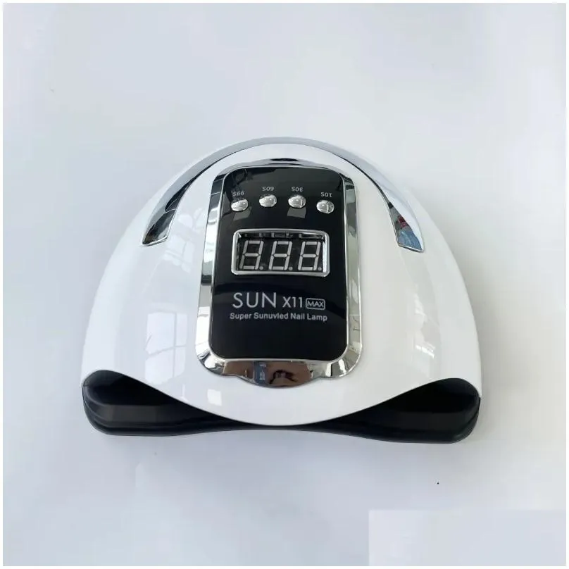 Nail Dryers Brand Sun X11 Max Uv Led Lamp Dryer 280W High Power For Quick Dry Gel Polish Ice Drop Delivery Dhwux