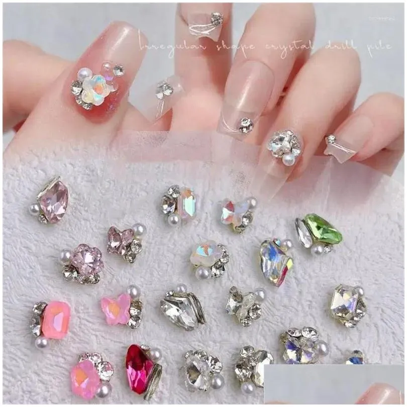 Nail Art Decorations Heap Drill Sparkling Butterfly Pearl High Demand Color Unique Gorgeous Supplies Drop Delivery Dhwe1