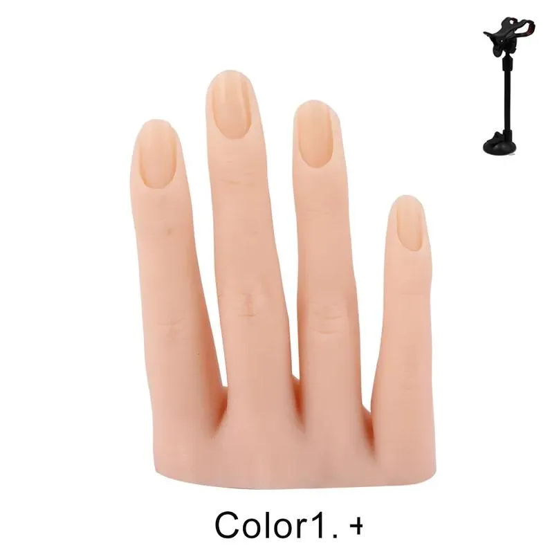 Nail Practice & Display Nails Practice Sile Hand Model 3D Adt Mannequin Fake Manicure Pedicure Display Moveable 220726 Drop Delivery H Dh2Tr