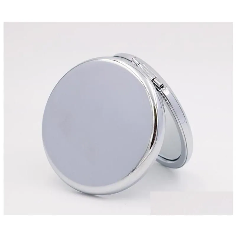 Compact Mirrors New Pocket Mirror Sier Blank Compact Mirrors Great For Diy Cosmetic Makeup Wedding Party Gift9545248 Drop Delivery Hea Dhvog