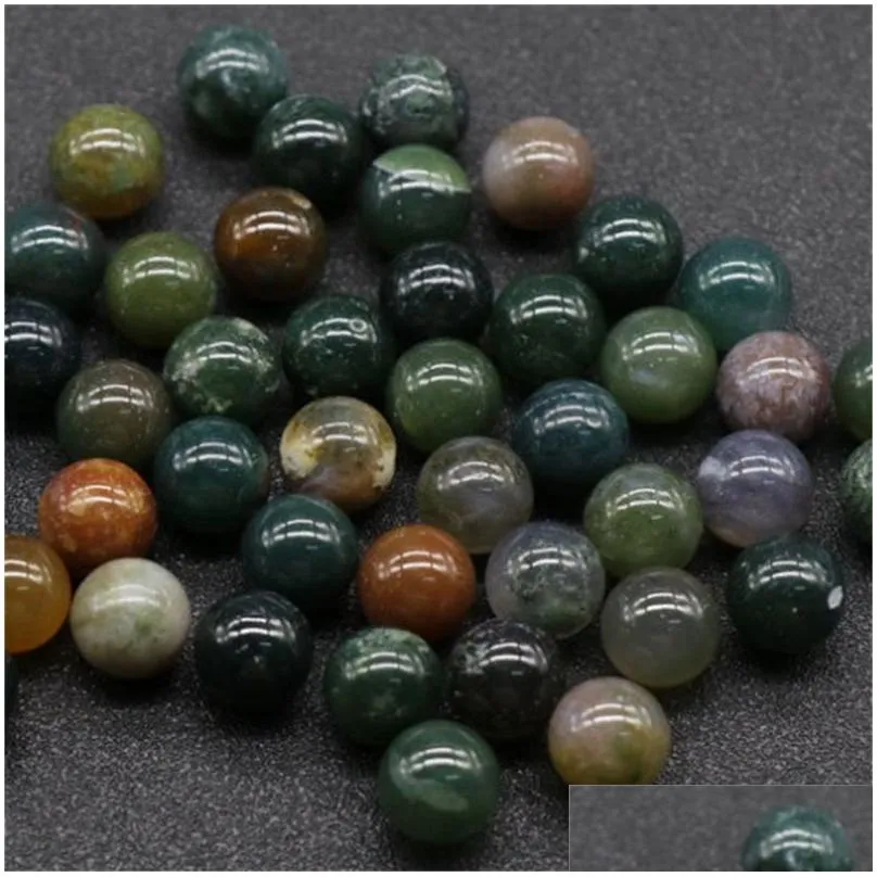 Stone 10Mm Chakra Loose Reiki Healing Natural Stone Ball Bead Palm Quartz Mineral Crystals Tumbled Gemstones Hand Piece Yoga Home Dec Dhdde