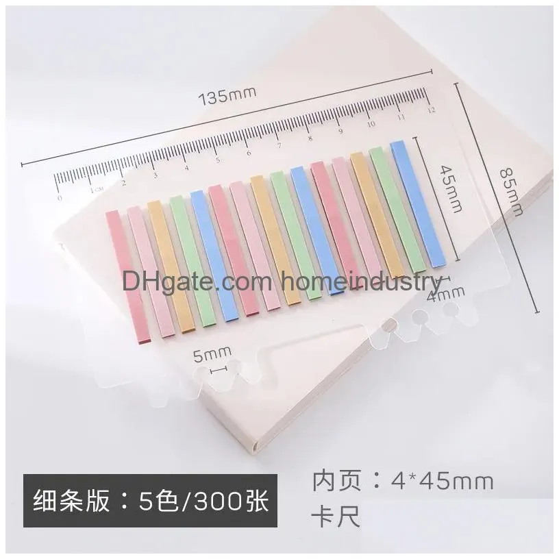 Notes Wholesale Colorf Creative Sticky Notes Pad Combination Selfadhesive Memo Scrapbooking Diary School Office Accessories Stationery Dhnx5